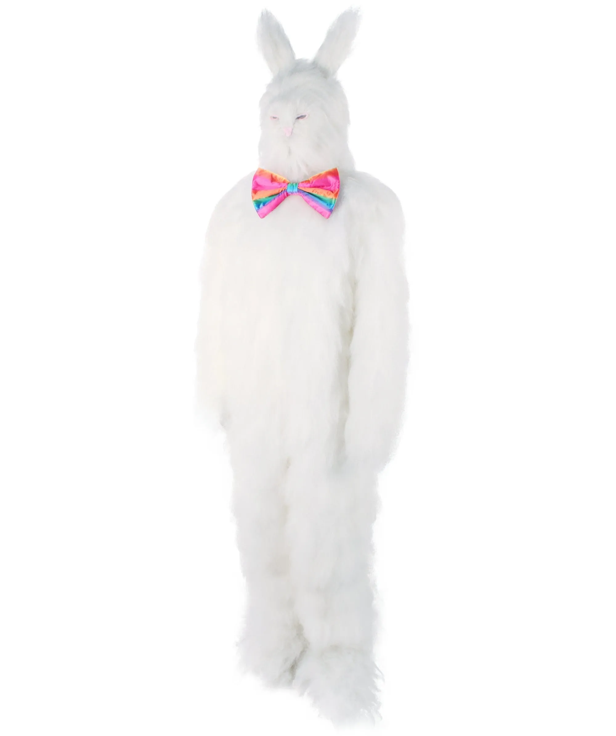 Adult Unisex Easter Bunny Furry Costume I Best for Halloween I Flame-retardant Synthetic Fiber