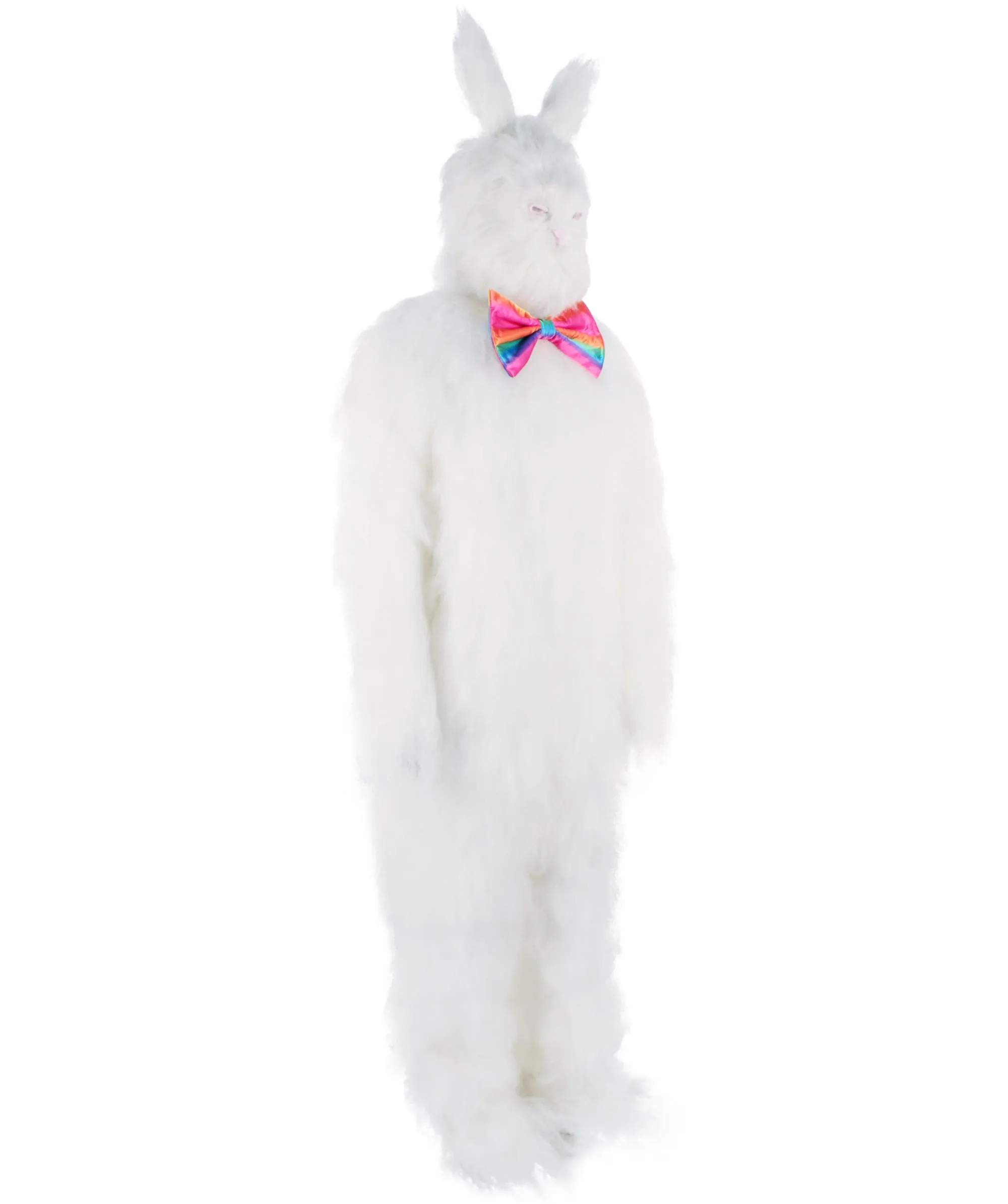 Adult Unisex Easter Bunny Furry Costume I Best for Halloween I Flame-retardant Synthetic Fiber