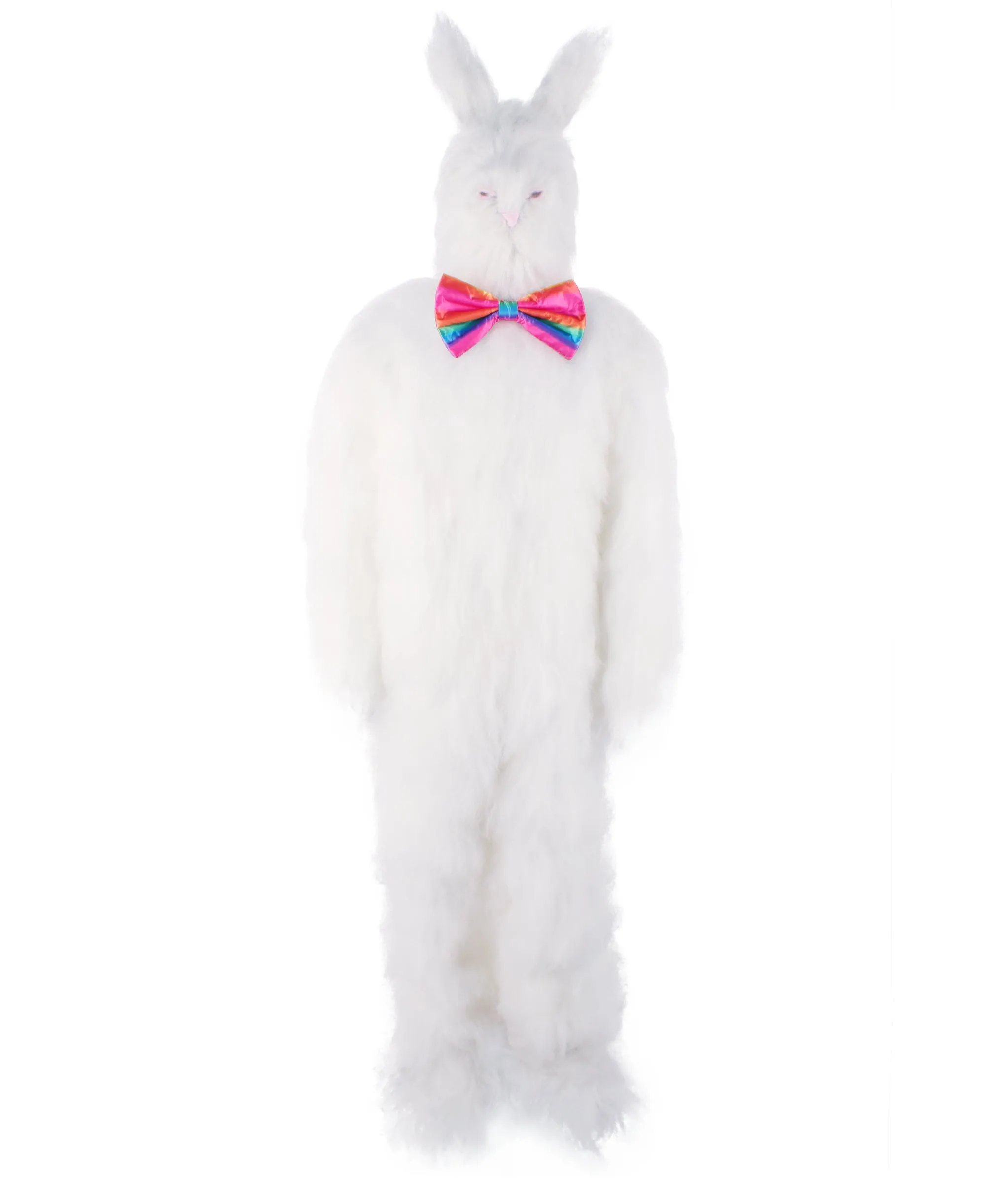 Adult Unisex Easter Bunny Furry Costume I Best for Halloween I Flame-retardant Synthetic Fiber