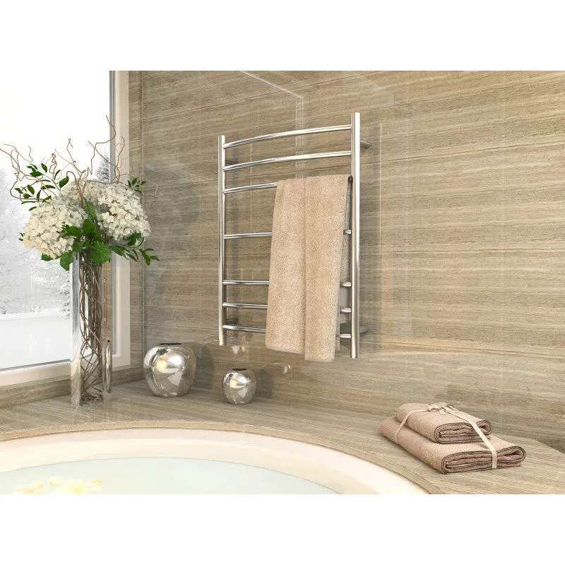 ANZZI Gown 7-Bar Stainless Steel Wall Mounted Towel Warmer