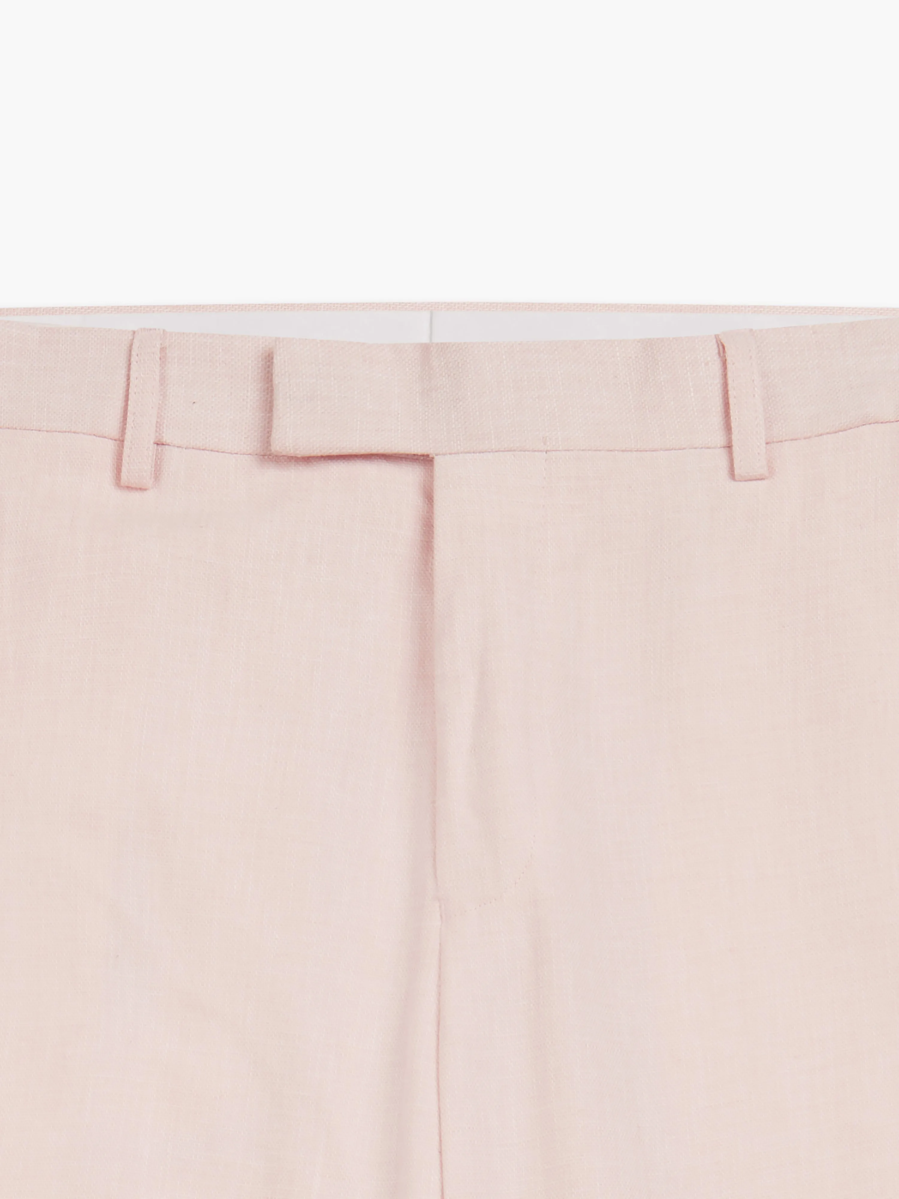 Archer Linen-Blend Slim Pink Suit Trouser