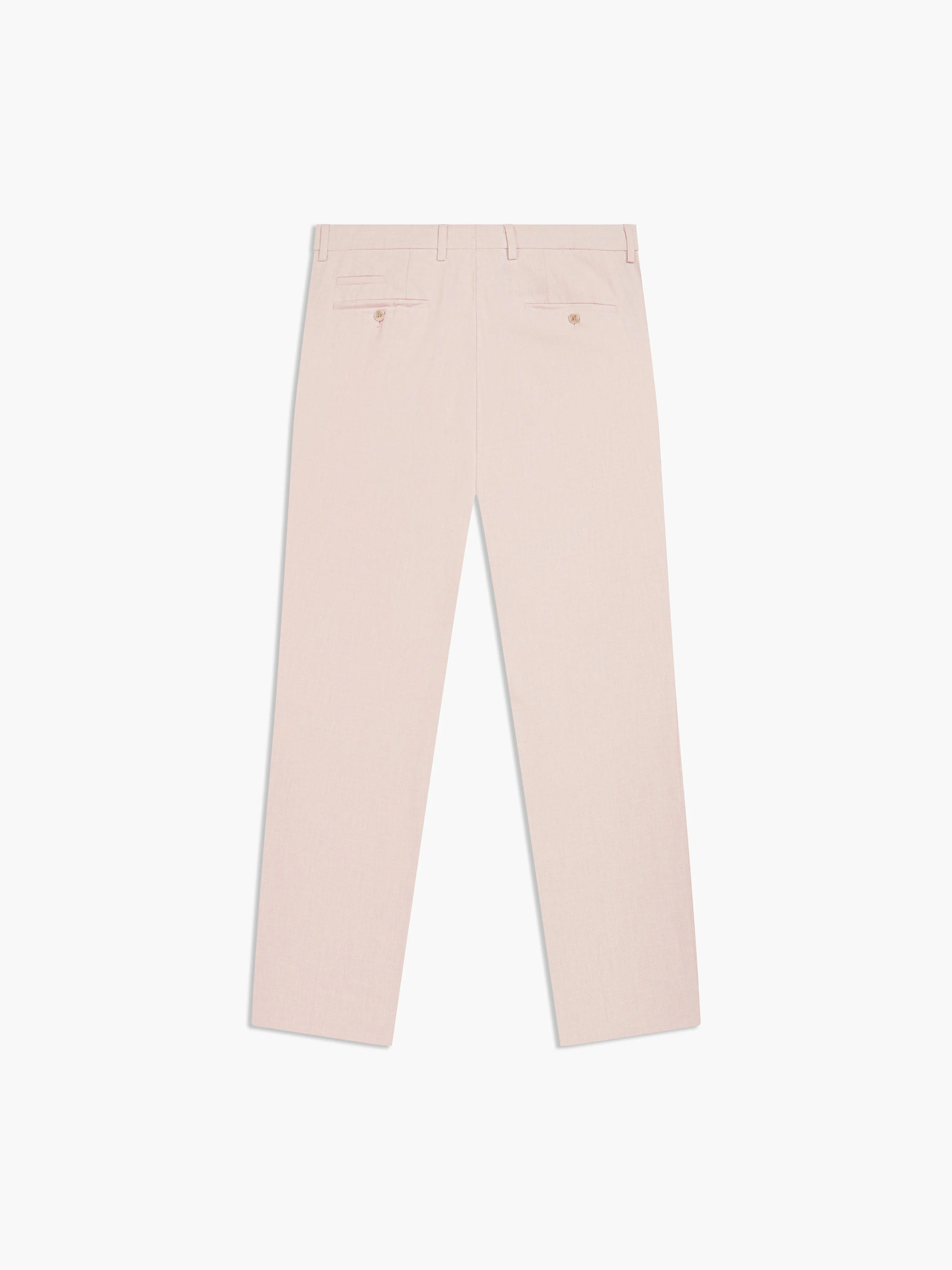 Archer Linen-Blend Slim Pink Suit Trouser