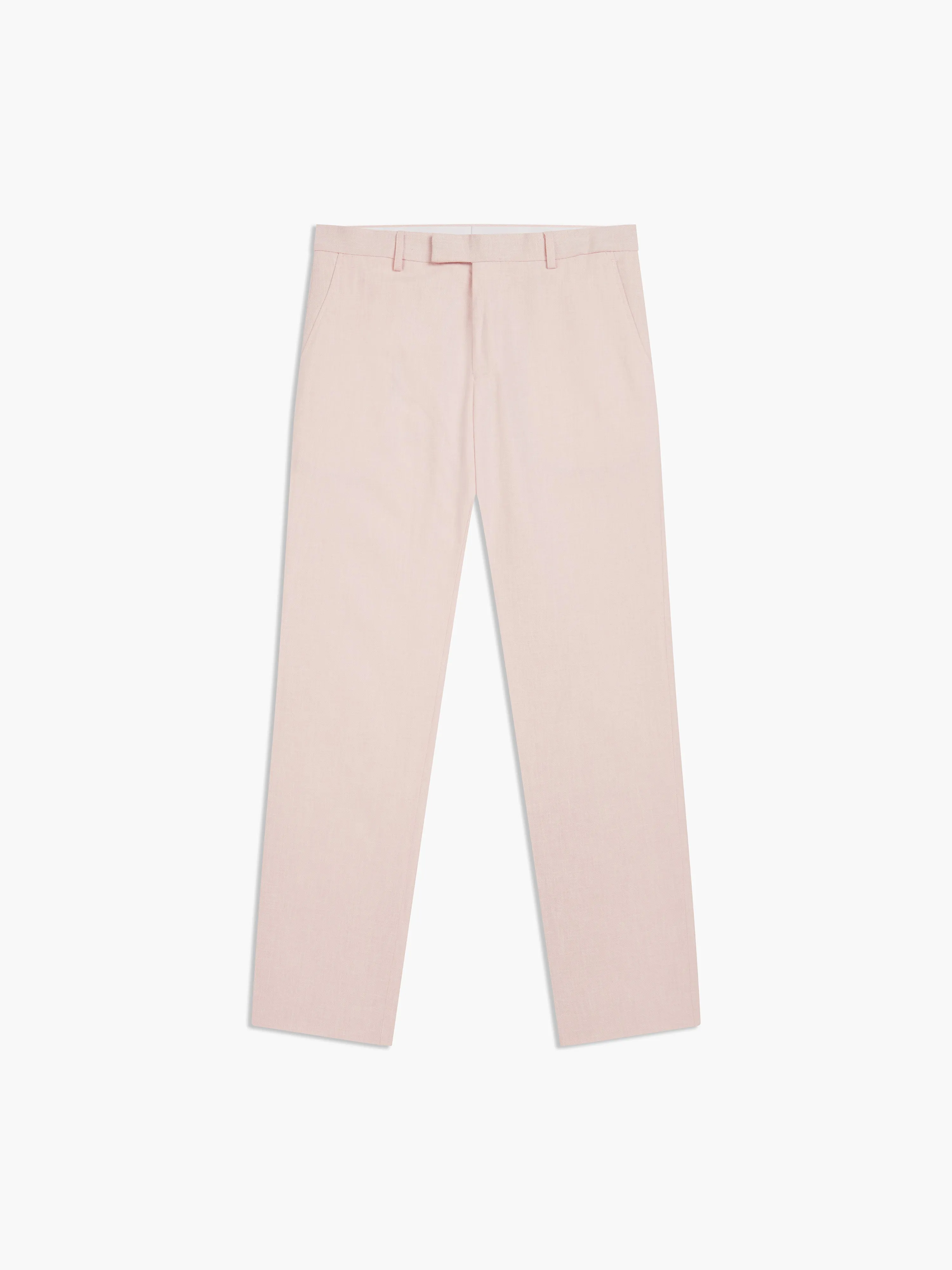 Archer Linen-Blend Slim Pink Suit Trouser