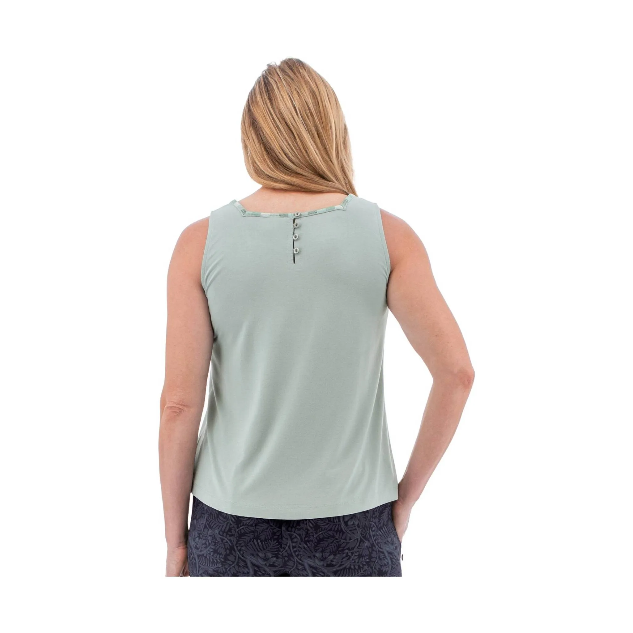 Aventura Women's Capella Tank Top - Grey Mist/Green