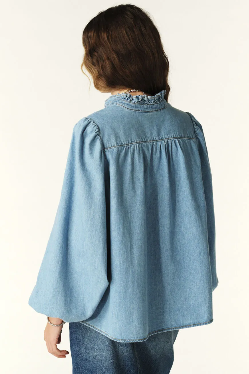 BA&SH - Louise Shirt - Light Blue