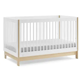 BabyGap by Delta Children Tate 4-in-1 Convertible Crib - Greenguard Gold Certified - Bianca White/Natural