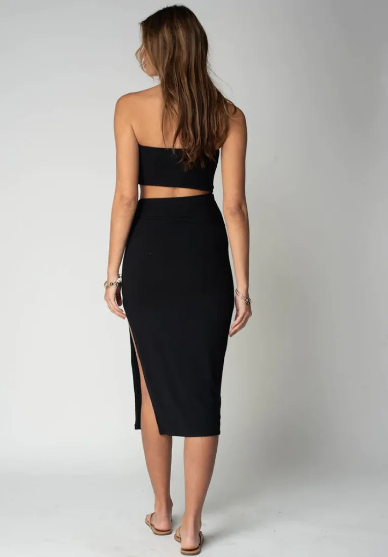 Baja Nights Black Cut Out Dress