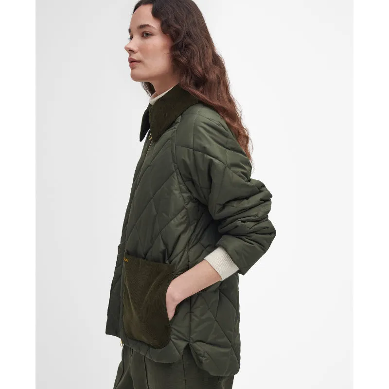 Barbour Dalroy Quilt Ladies Jacket - Olive/Ancient