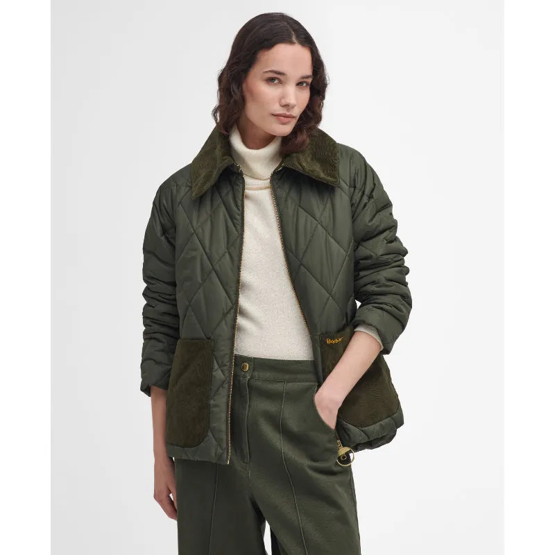 Barbour Dalroy Quilt Ladies Jacket - Olive/Ancient