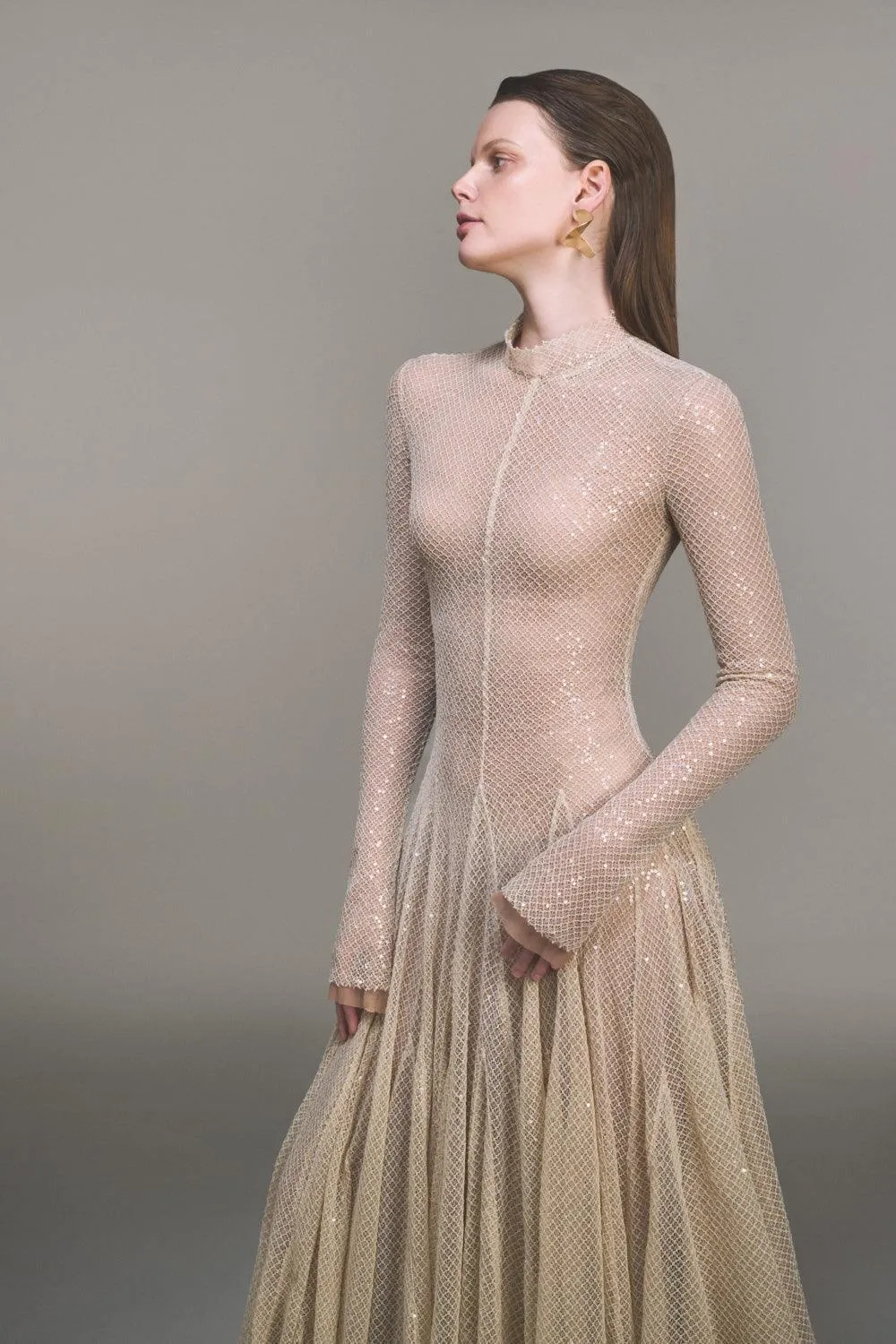 Beige Erytheia Dress