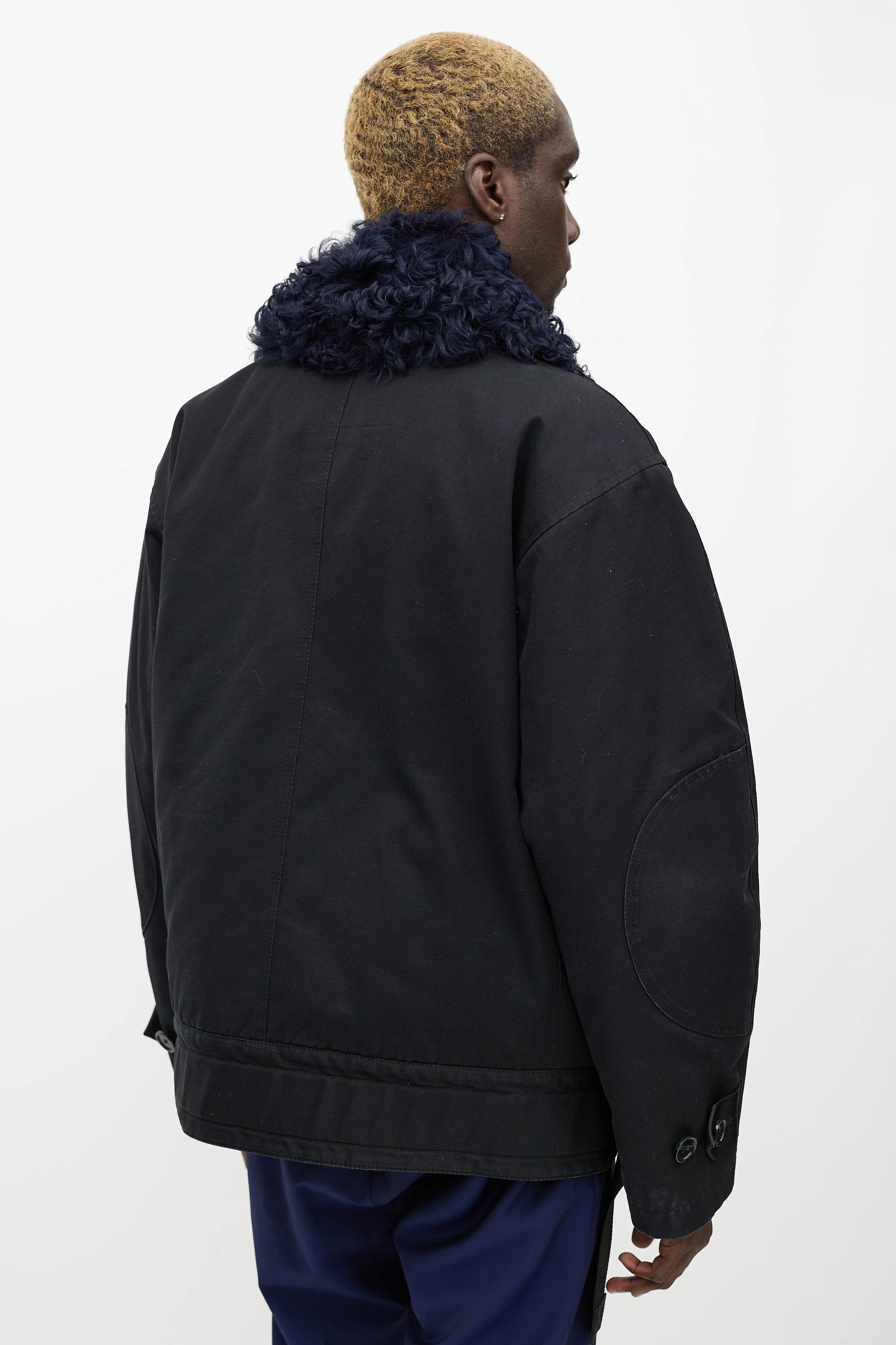 Black & Navy Cees Utility Jacket