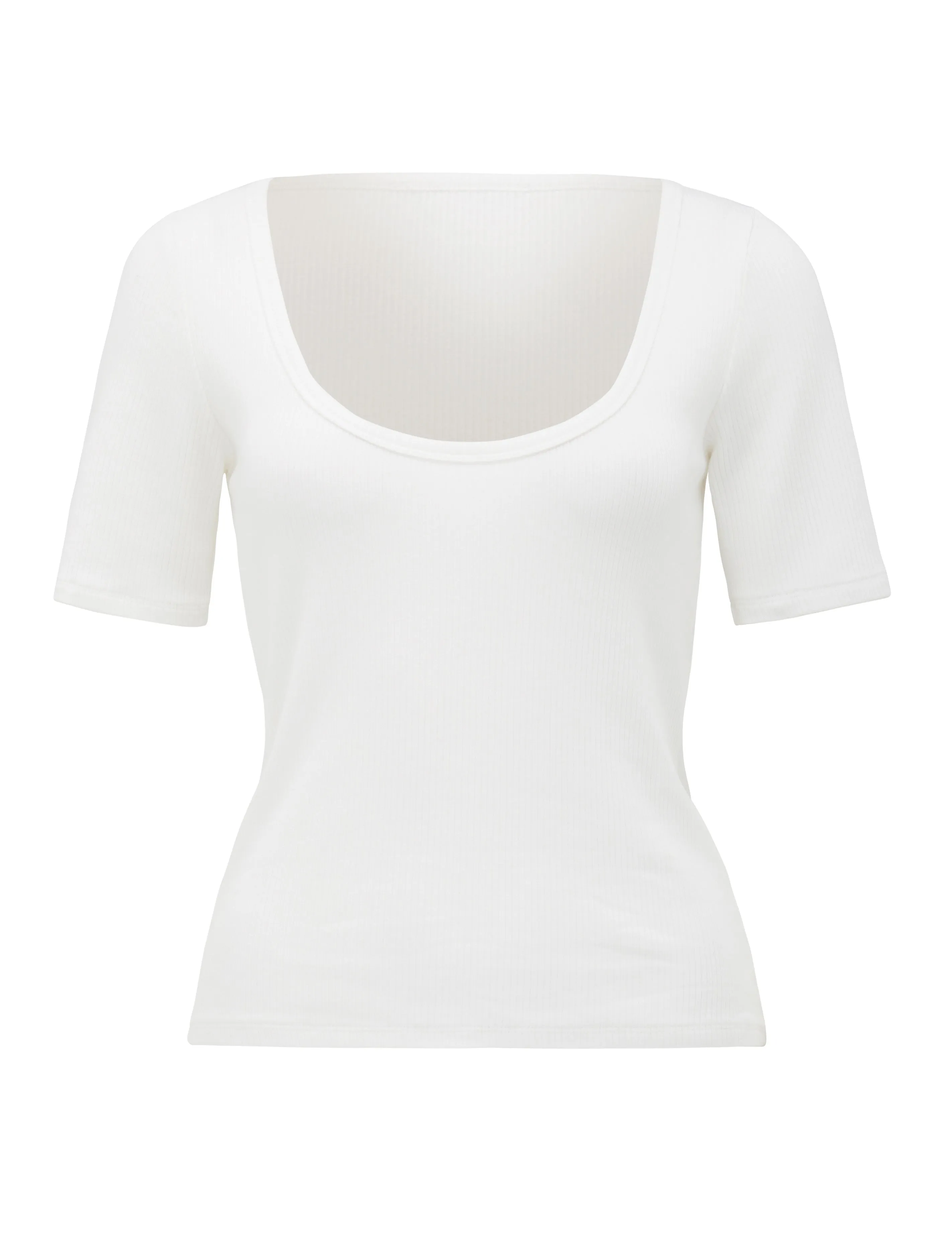 Boston Scoop Neck Rib Tee