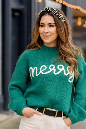 Braided Merry Stitched Sweater