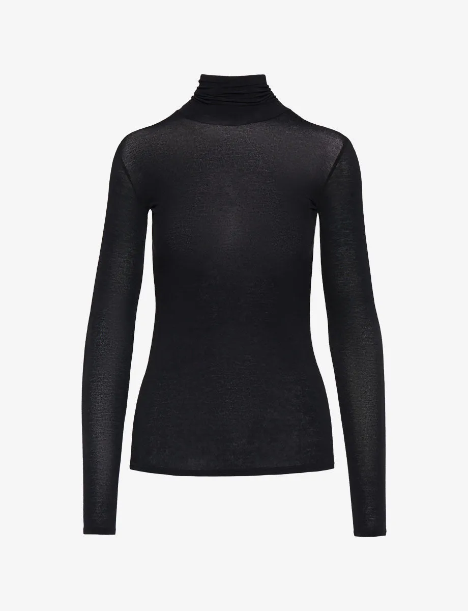 Butter   Cashmere Turtleneck | Black