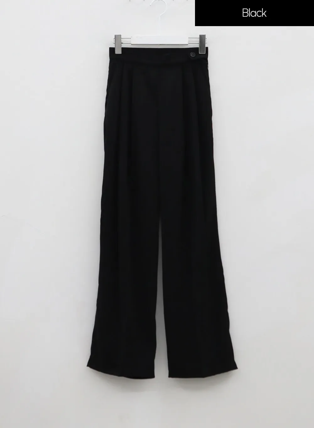 Button Wide Tailored Pants IO12