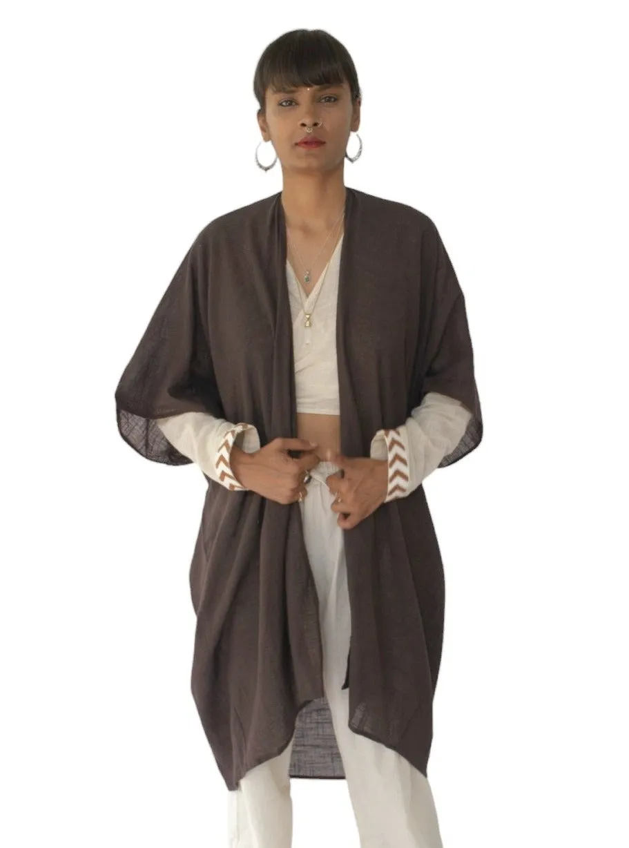 Cacao Organic Cotton Shrug