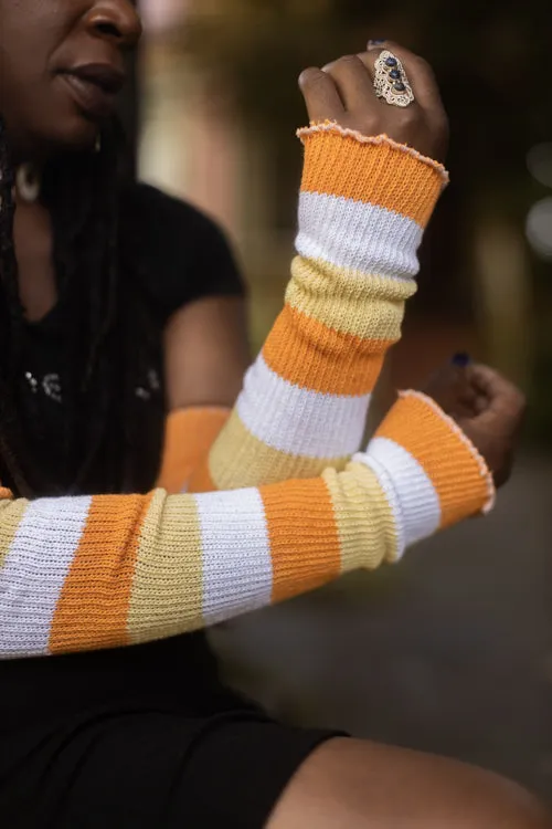 Candy Corn Stripes Warmers