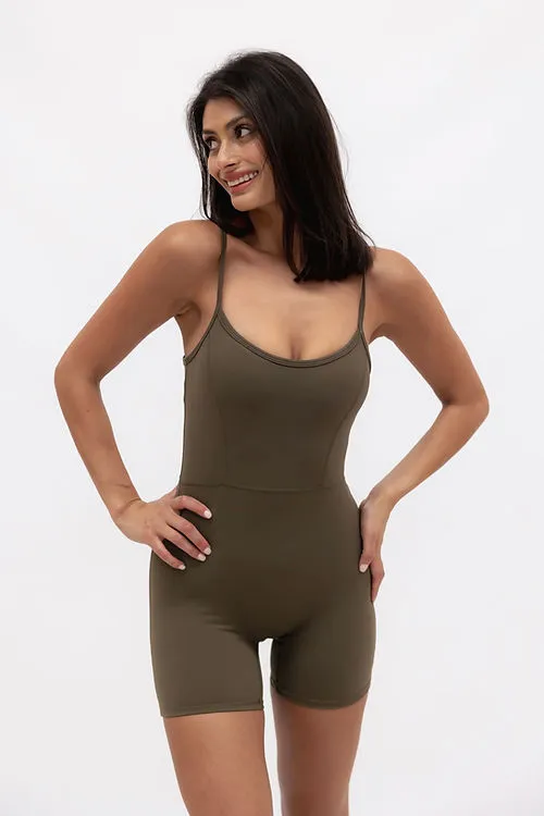 Catia Active Jumpsuit - Olive