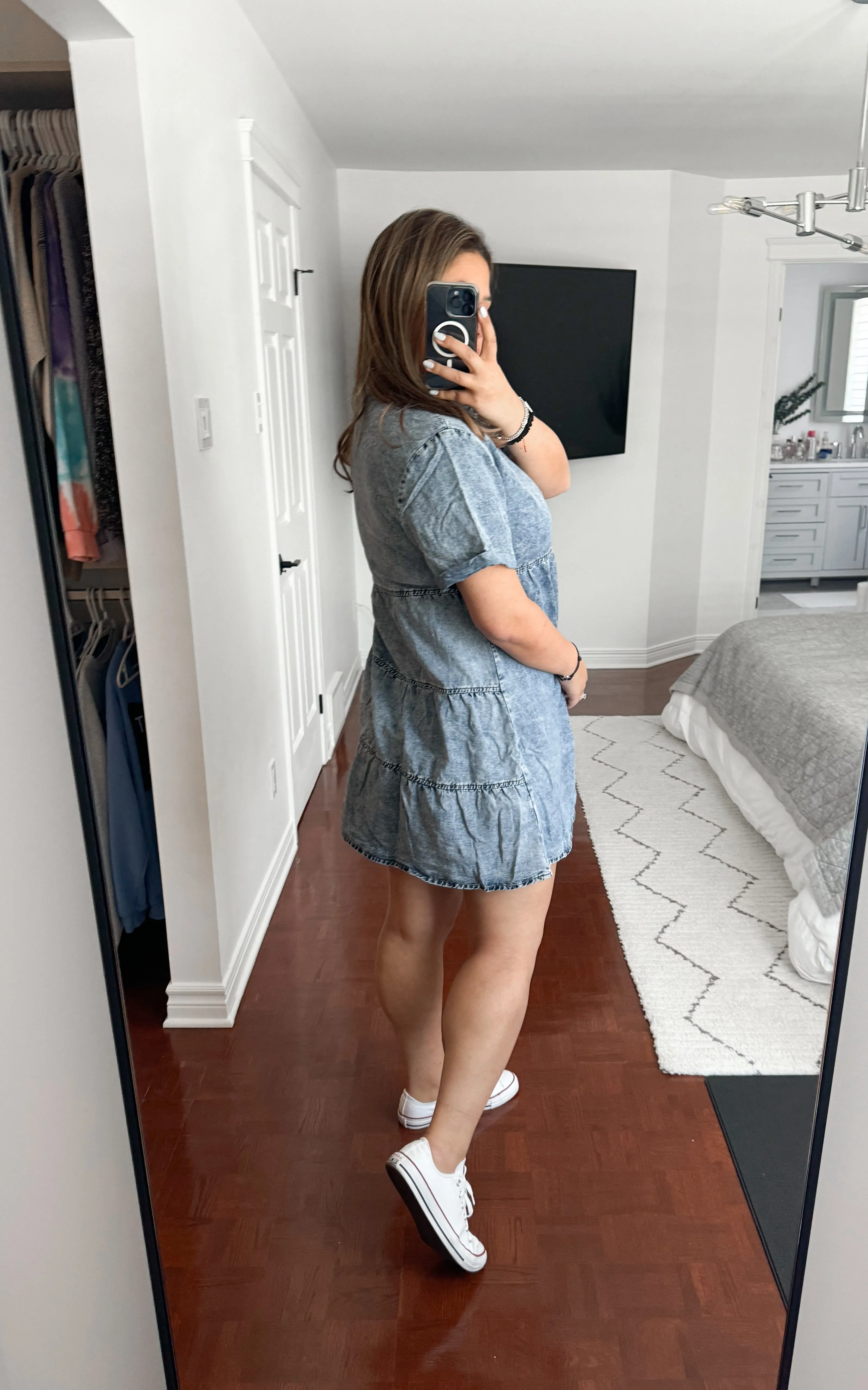 Christine Mineral Washed Denim Dress