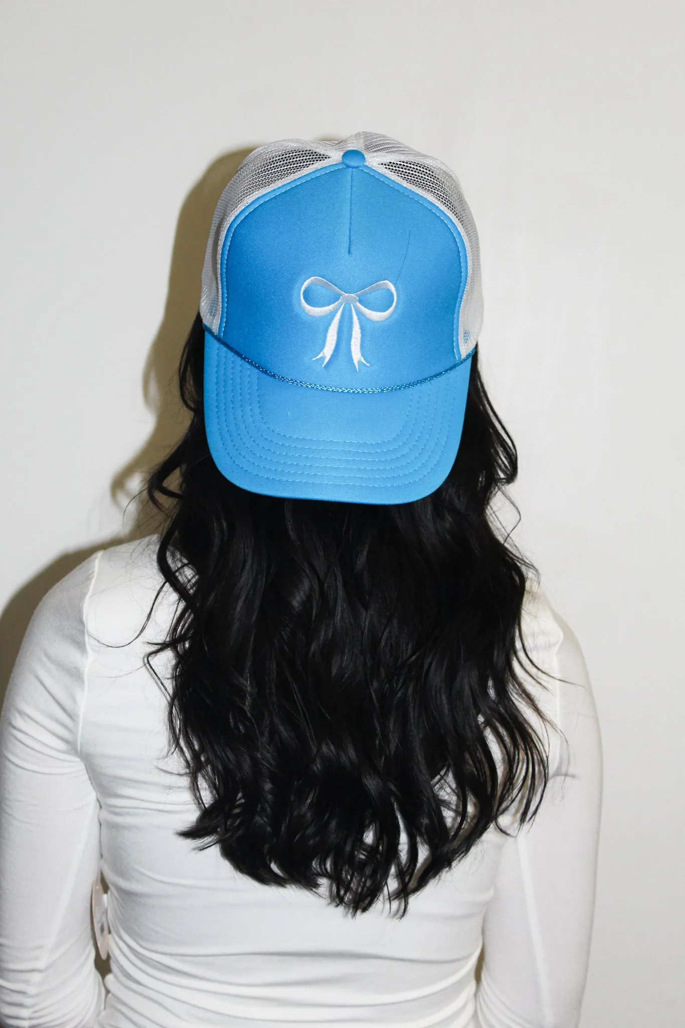 Class Act Bow Trucker Hat- Blue