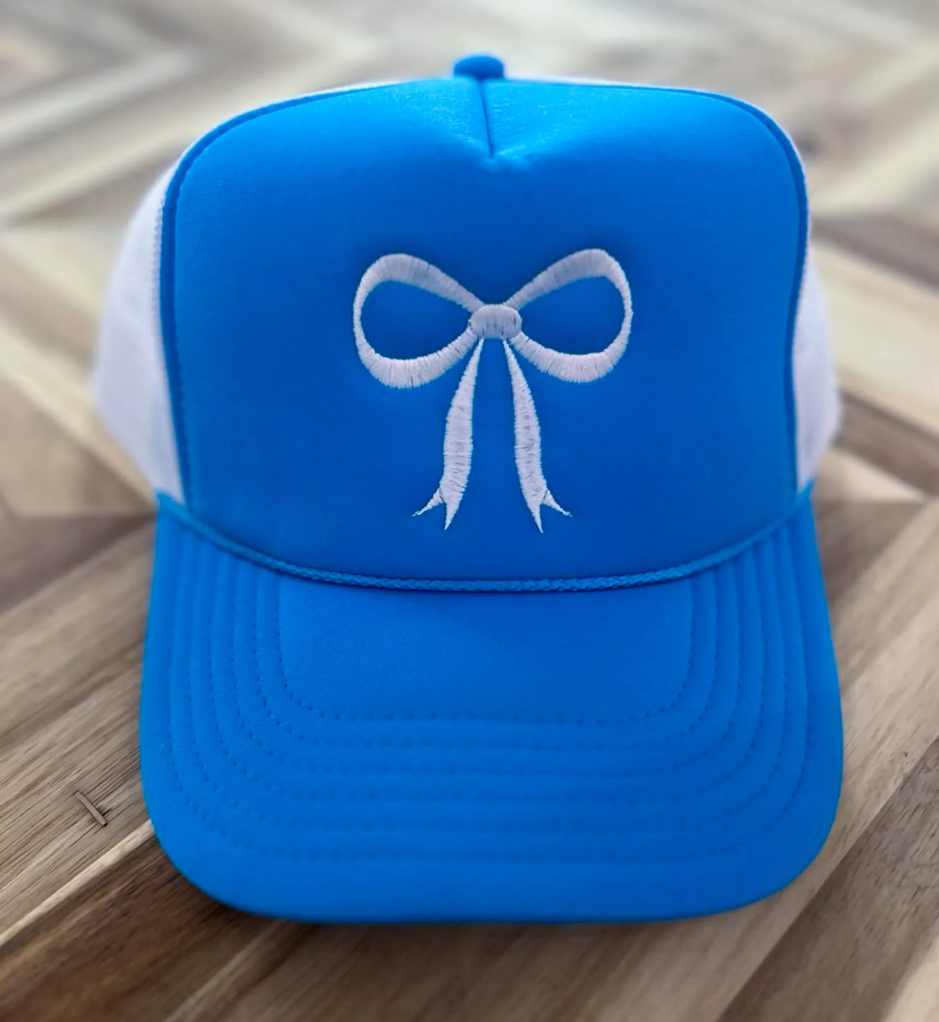 Class Act Bow Trucker Hat- Blue