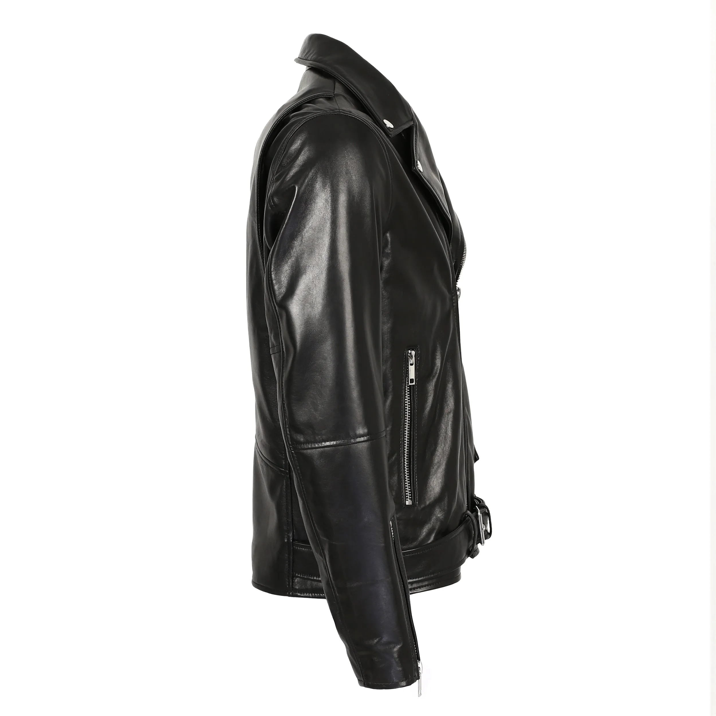 Classico Men's New Zealand Leather Motorcycle Jacket