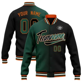 Custom Gradient Fashion Jacket Bomber Full-Snap Varsity Letterman Personalized Jacket FZ005-D028016-9