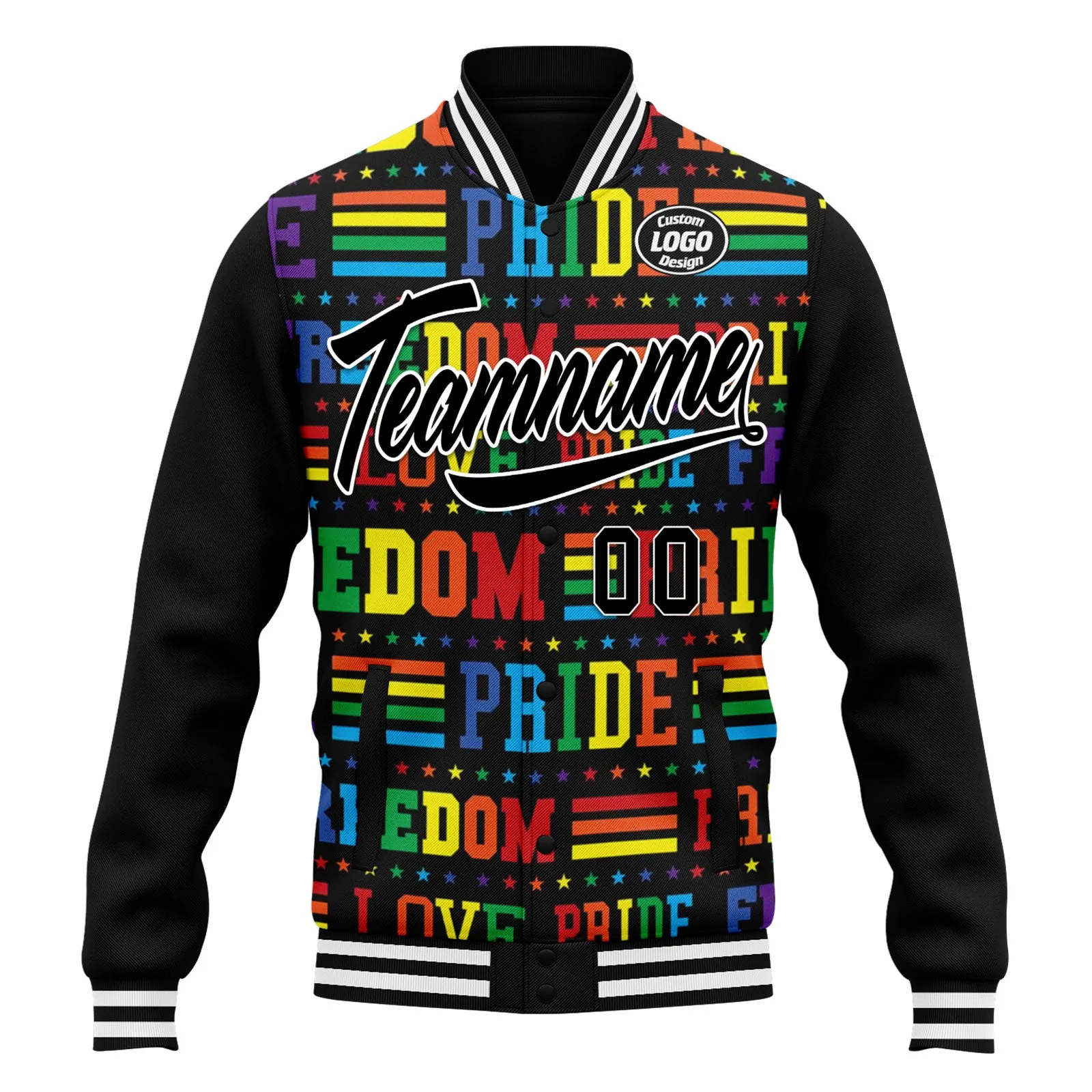 Custom Jacket Bomber Full-Snap Varsity Letterman Personalized Jacket FZ005-D025003-5