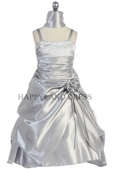 D720 Satin Spaghetti Strap Dress (7 Diff. Colors)