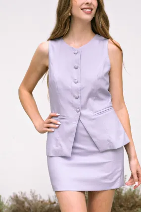 Darcy Buttoned Tailored Top