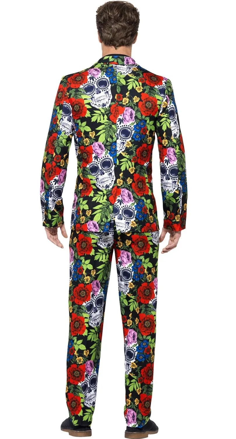 Day of the Dead Mens Halloween Stand Out Suit