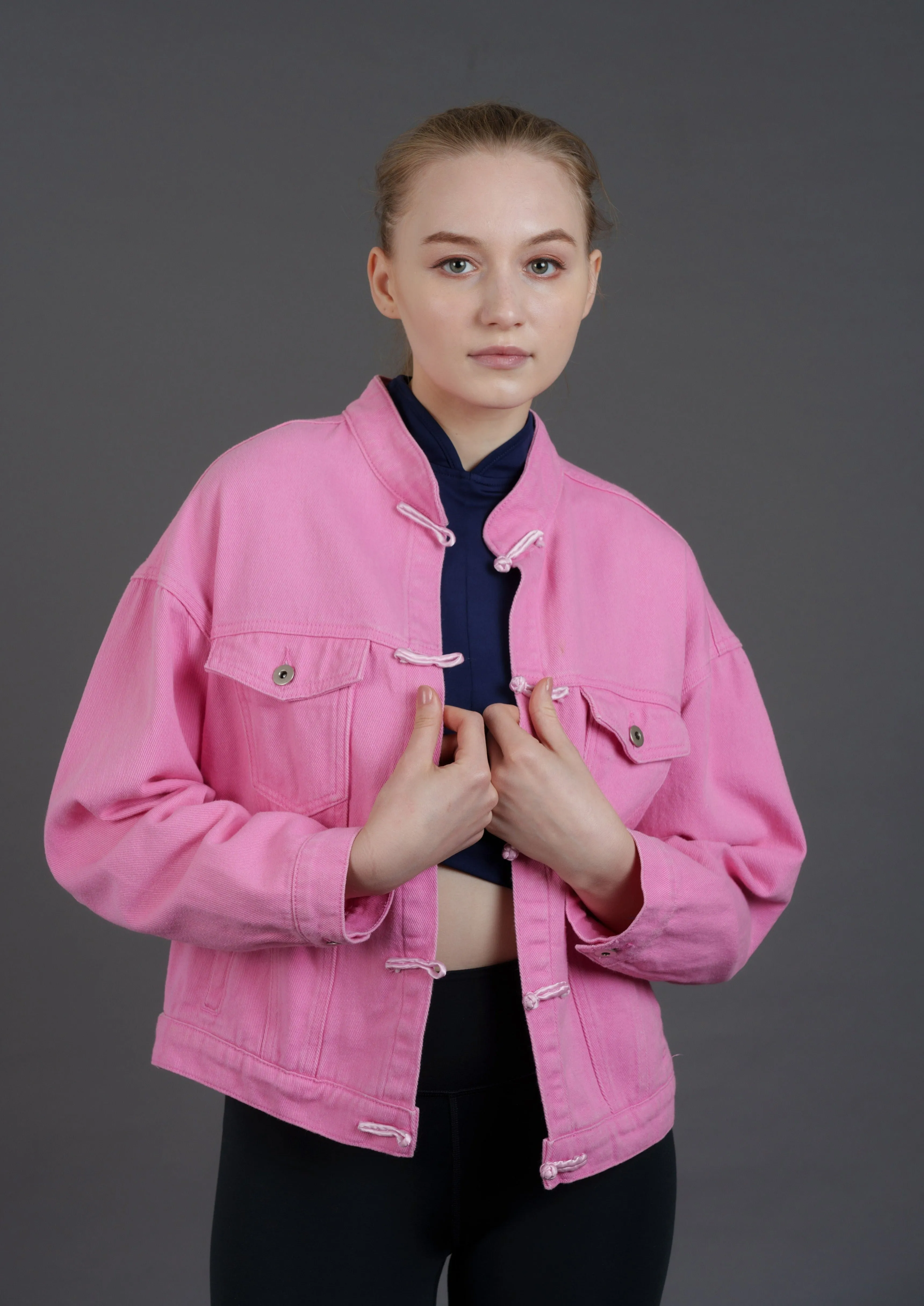 Denim Tang Jacket (Pink)