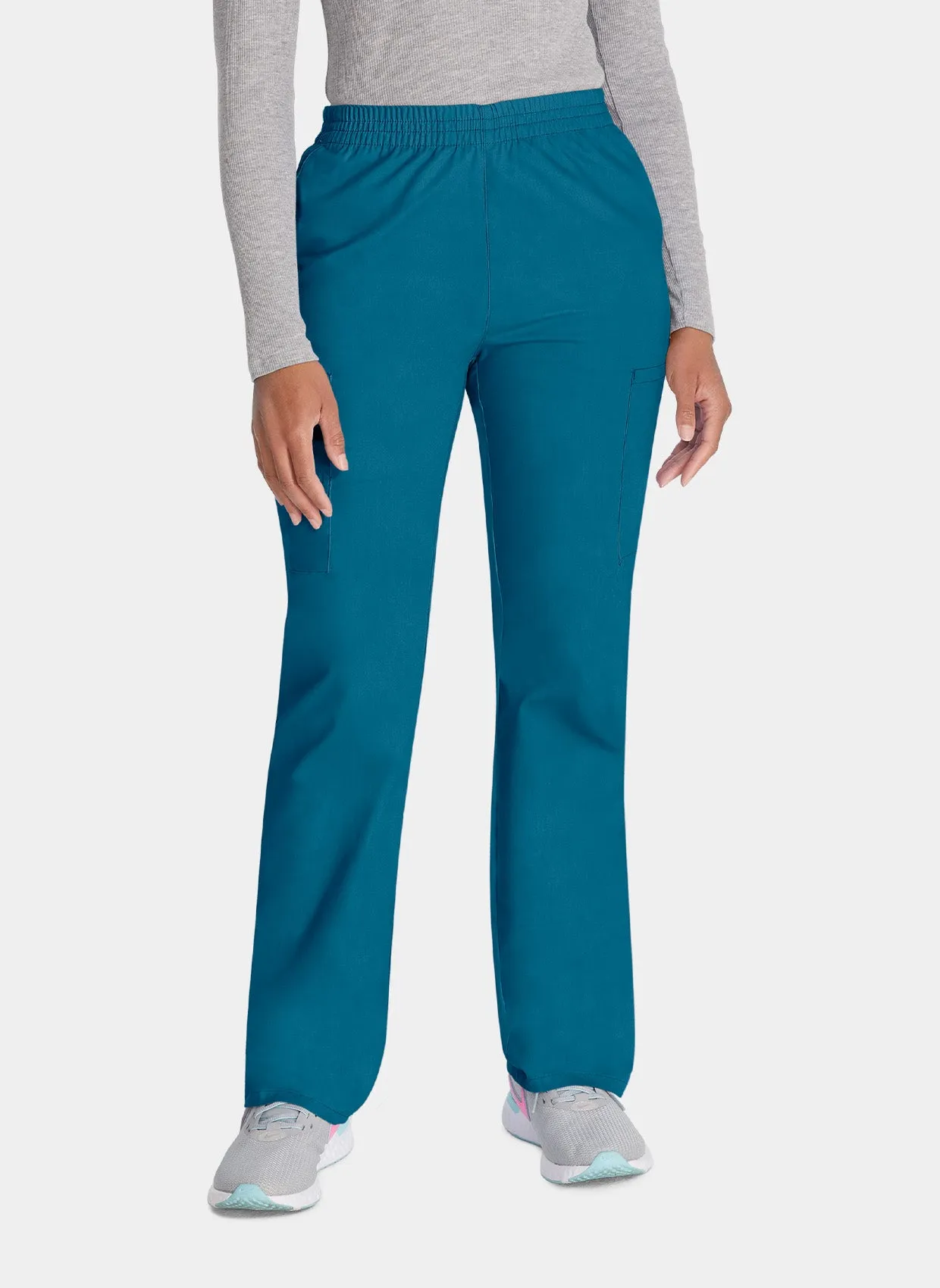 Dickies EDS Signature Ladies Natural Rise Tapered Leg Pull-On Scrub Trousers DKE86106 - Caribbean