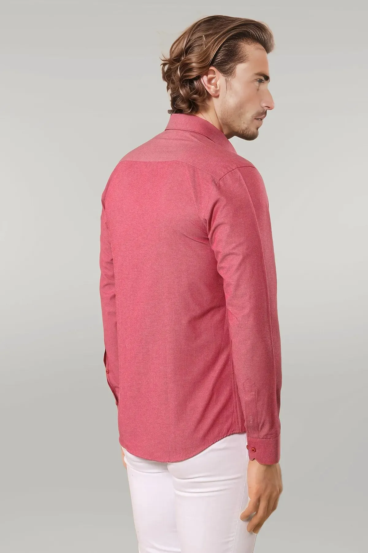 Dot-Patterned Pink Shirt | Wessi