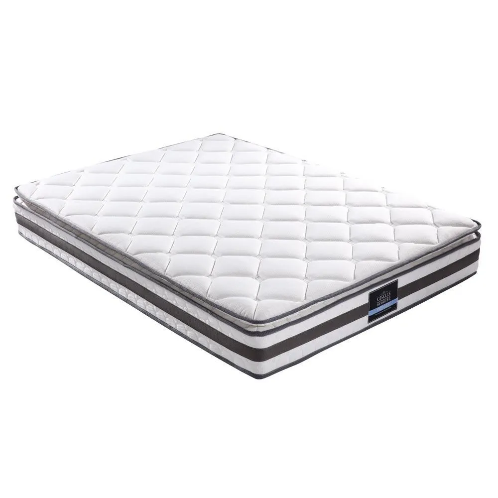 Double Package | Gibson Bed White & Normay Series Pillow Top Mattress (Medium Firm)