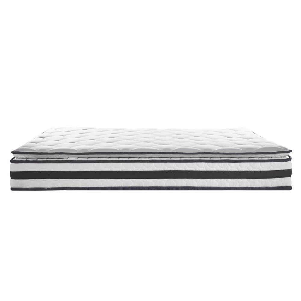 Double Package | Gibson Bed White & Normay Series Pillow Top Mattress (Medium Firm)