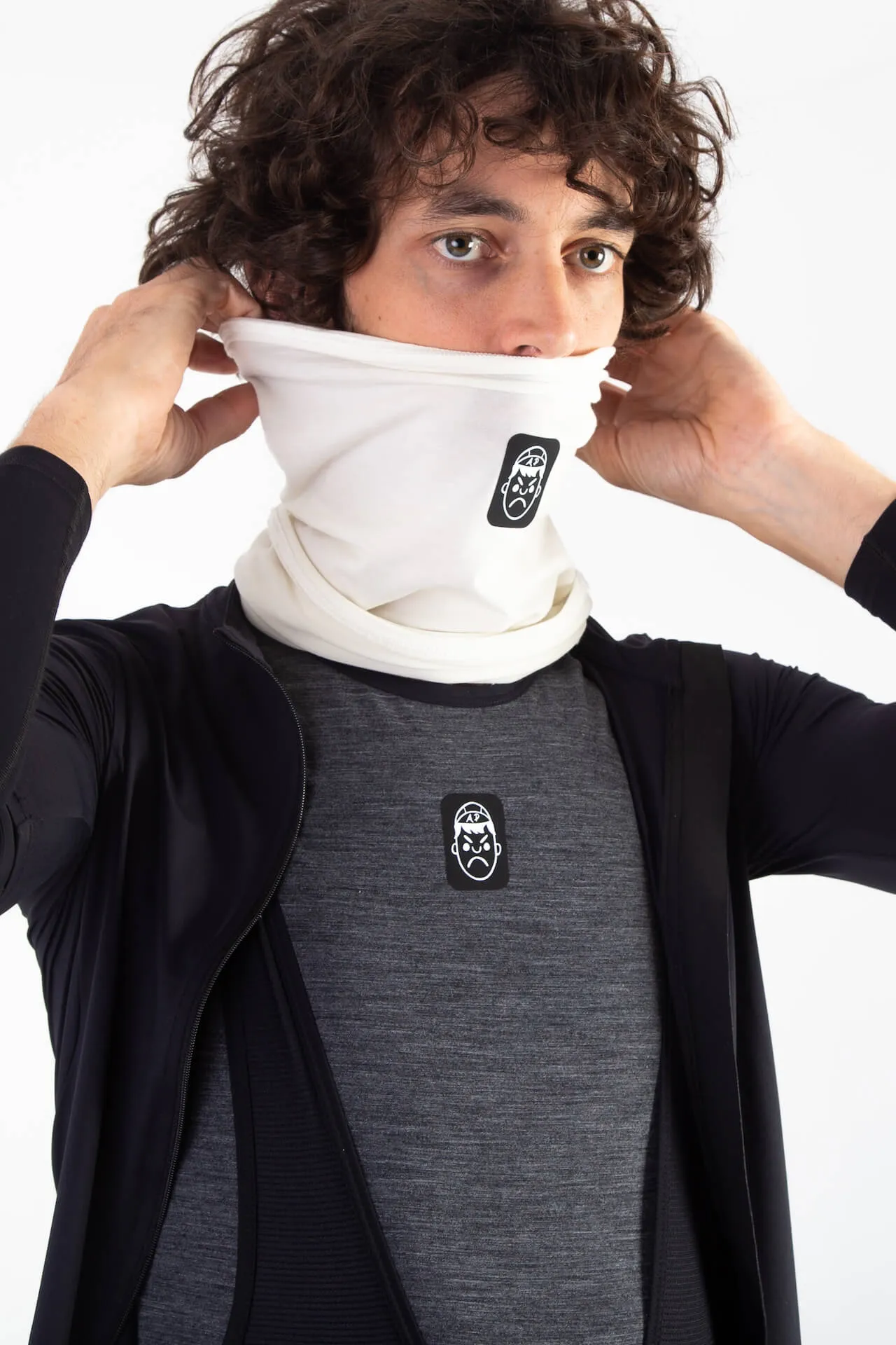 EarthTone Neck Warmer / White Sand