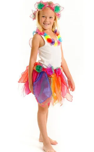 Fairy Girls Dress Up Pixie Skirt Rainbow