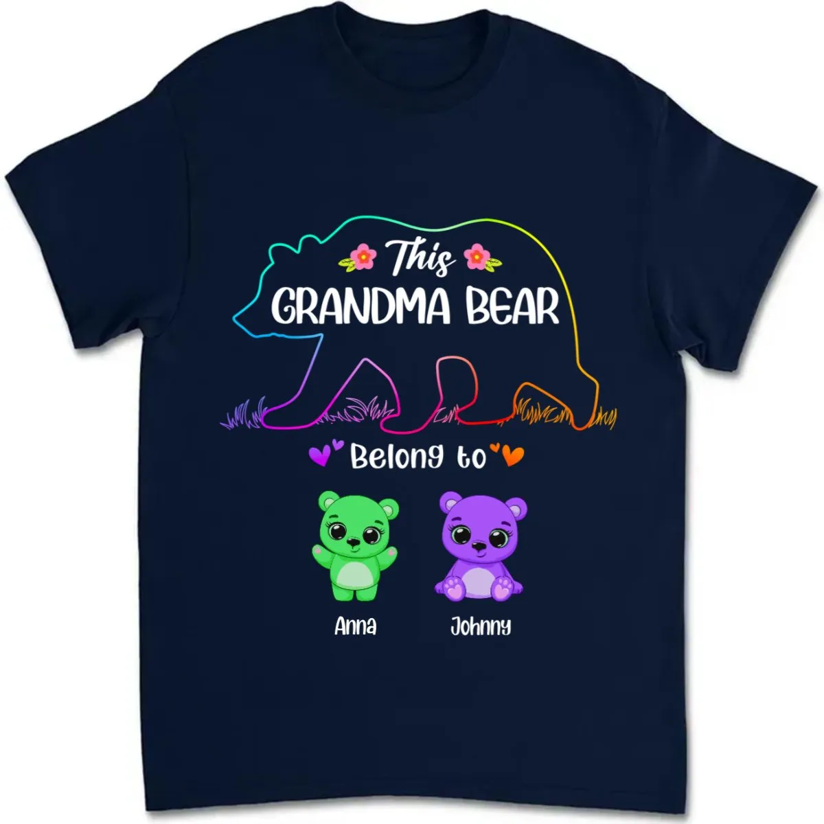 Family - This Mama Bear Belongs To - Personalized T-Shirt