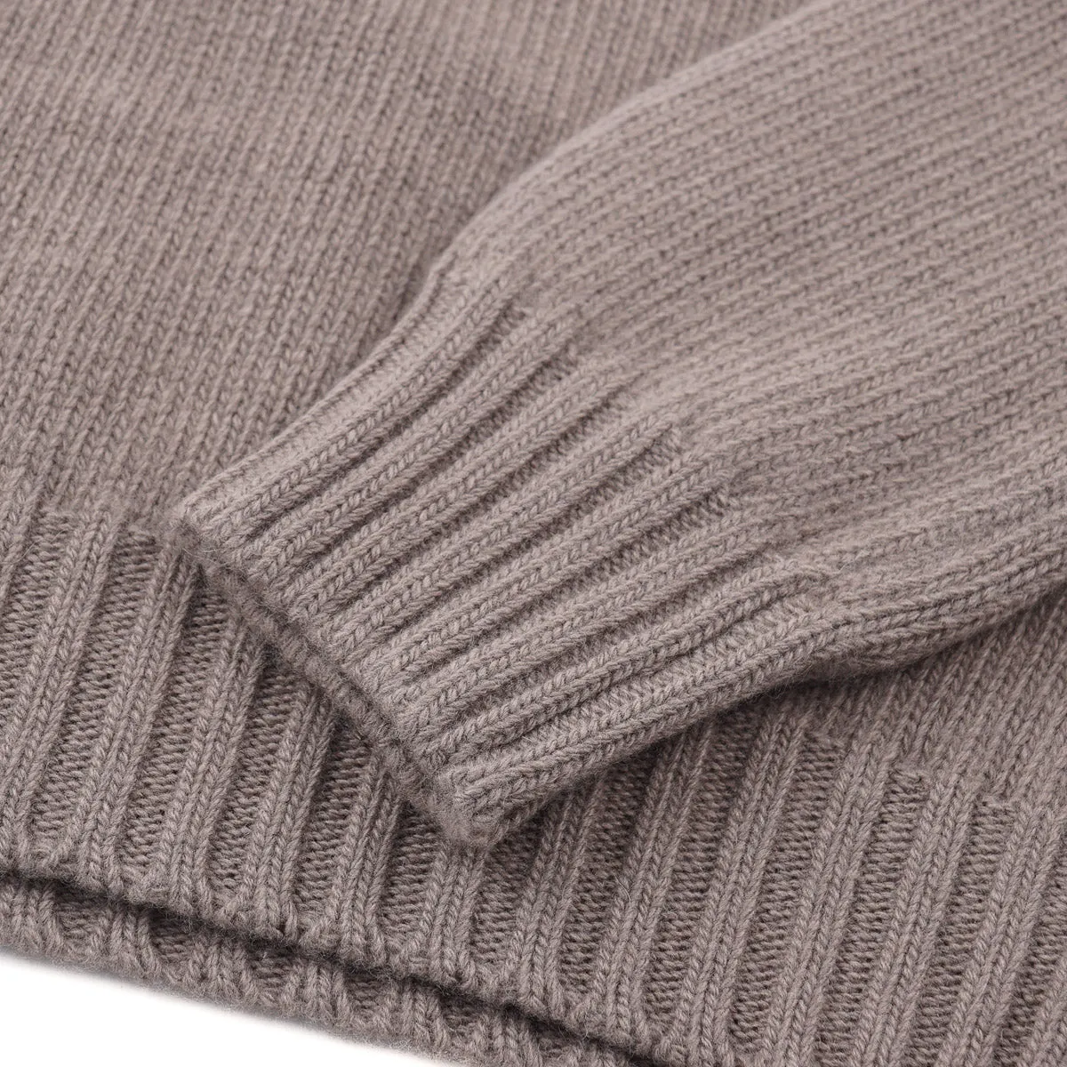 Fedeli Wool-Cashmere Stand Collar Sweater