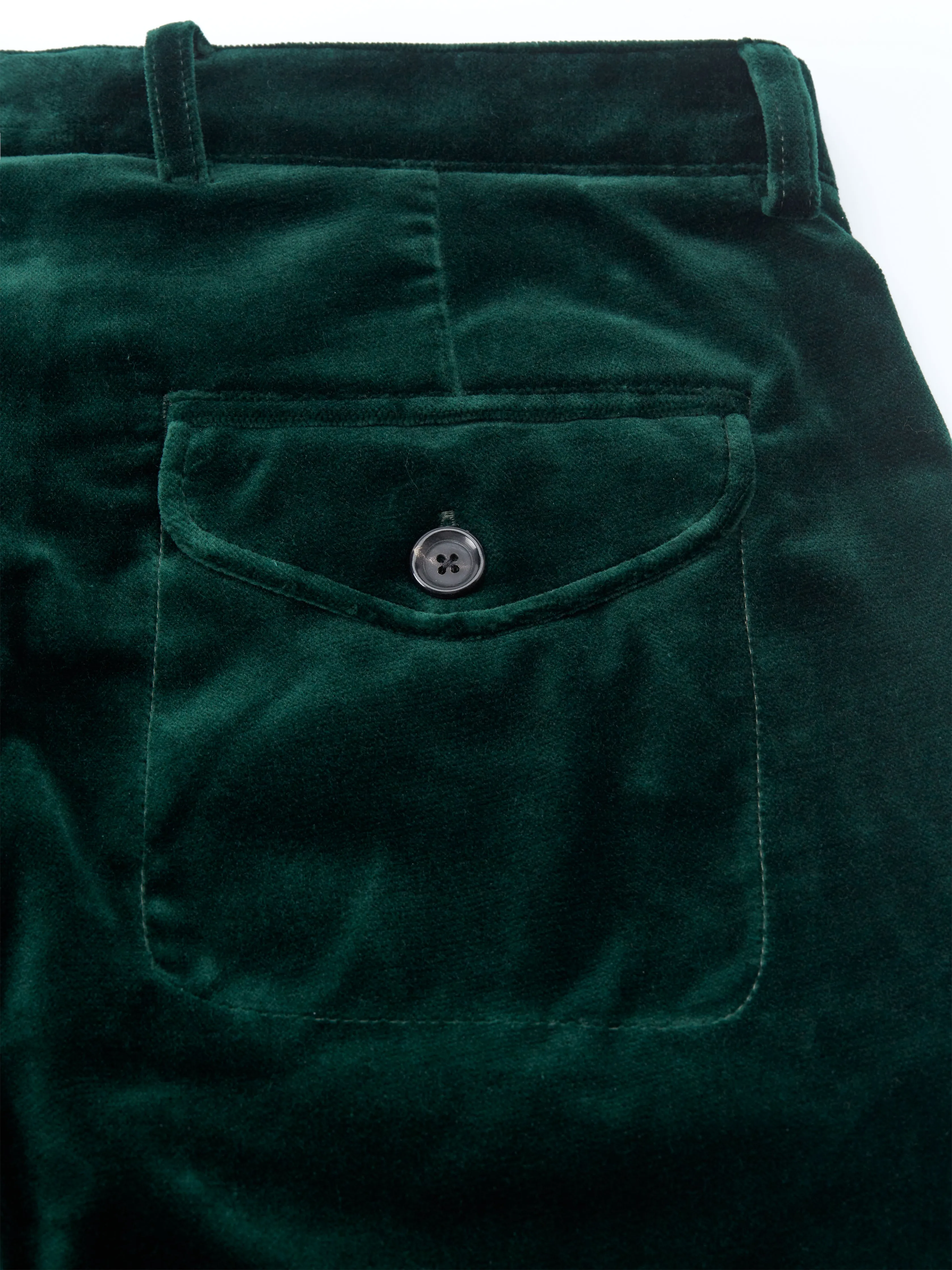 Fishtail Trousers Velvet Racing Green