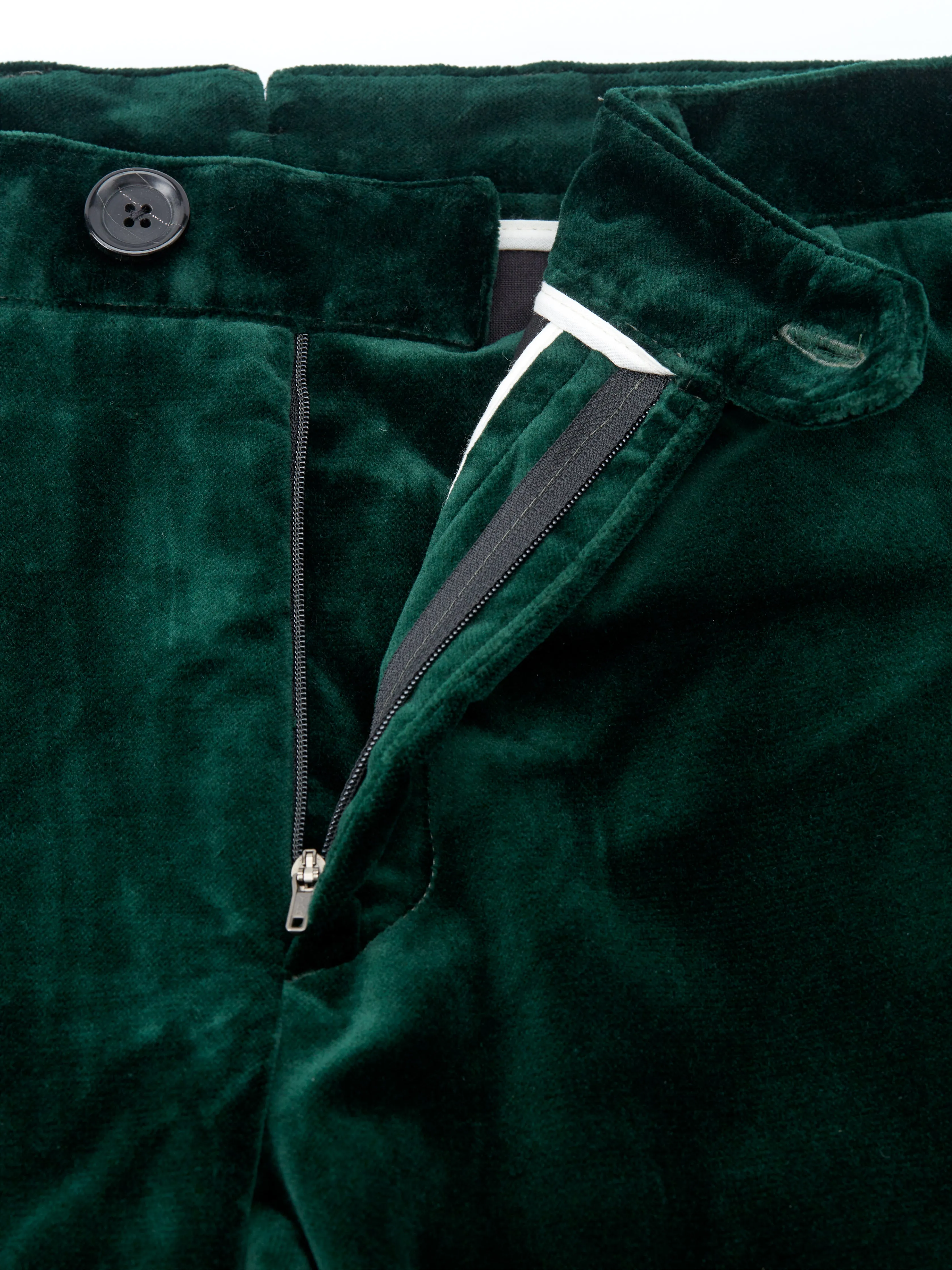 Fishtail Trousers Velvet Racing Green