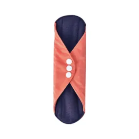 Flowette™  Tropical Rainforest Bamboo Cloth Reusable Pad Orange - Sustainable & Comfortable Period Care