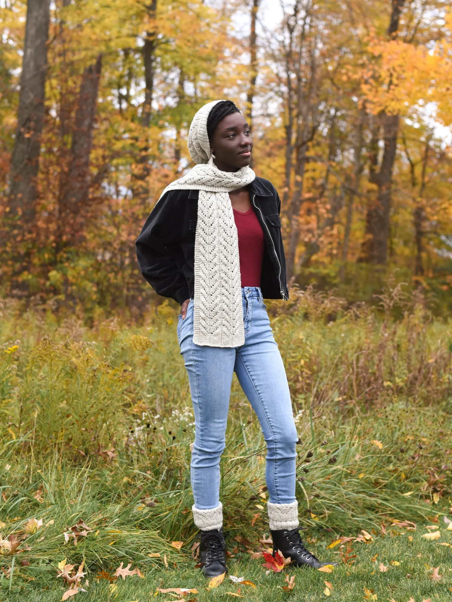 Grasslands Legwarmers and Boot Toppers <br/><small>knitting pattern</small>