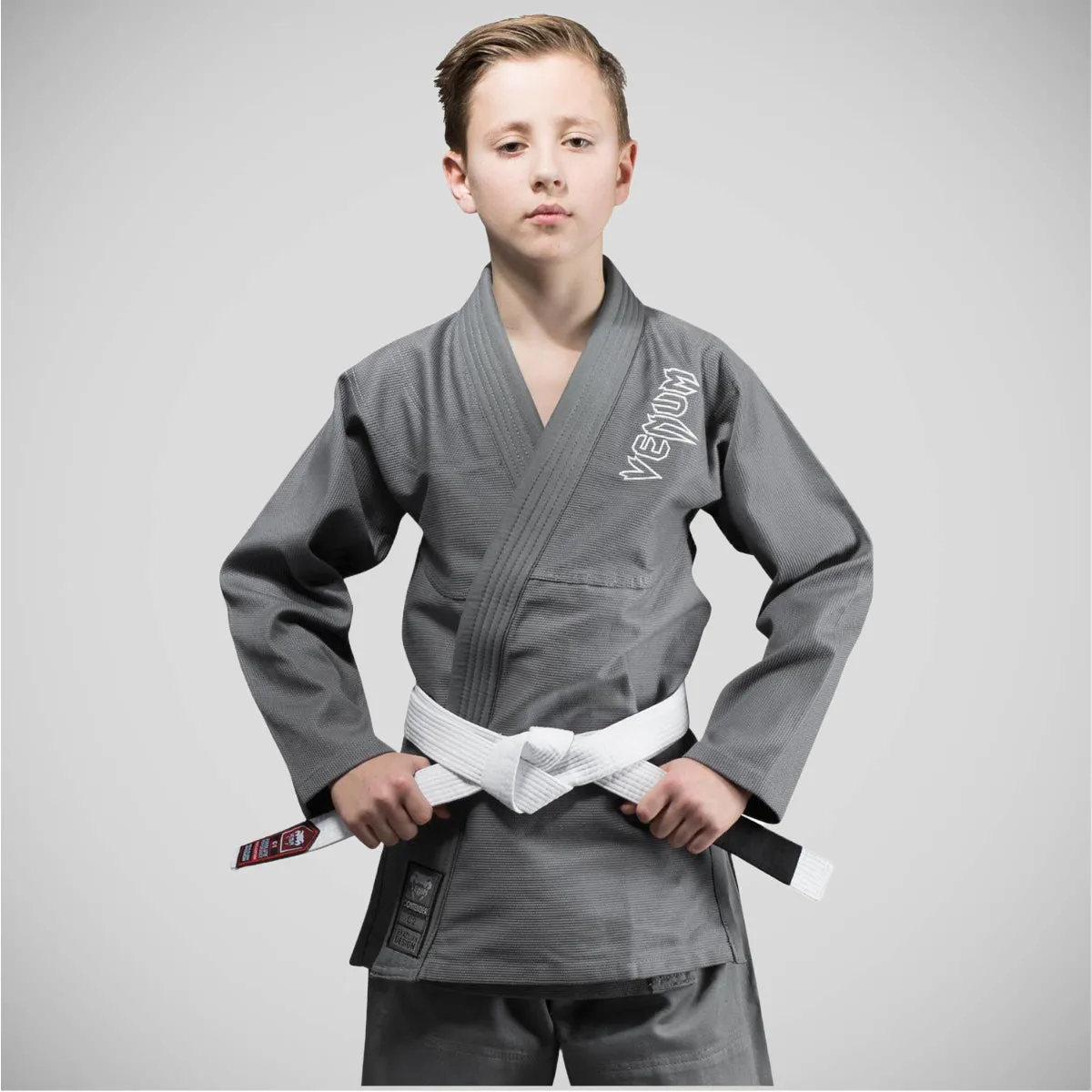 Grey Venum Contender Kids BJJ Gi