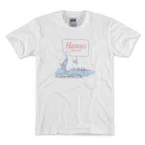 Hamm's Beer Bear Logrolling Vintage Fade T-Shirt