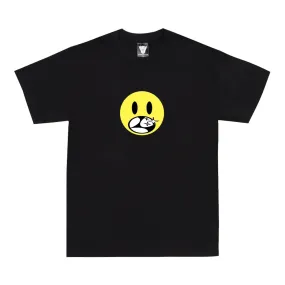 HAPPY FACE T SHIRT BLACK