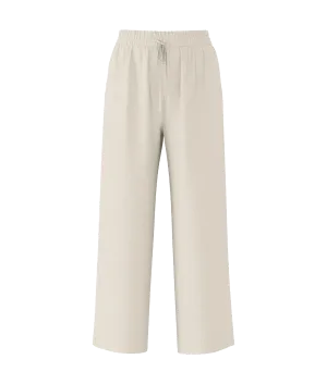 High-waisted Trousers - Cream