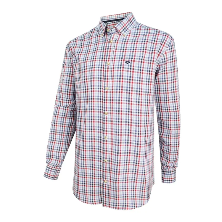 Hoggs of Fife Dundas Oxford Shirt - Red/Blue Check