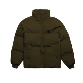 HOMME  Rubber Patch Puffer Jacket Army